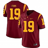 USC Trojans 19 Matt Fink Red College Football Jersey Dzhi,baseball caps,new era cap wholesale,wholesale hats